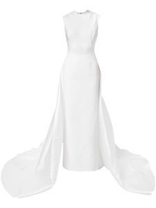 Solace London robe Flor à design sans manches - Blanc