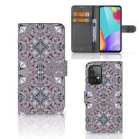 Samsung Galaxy A52 Bookcase Flower Tiles