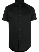 Emporio Armani chemise en popeline à manches courtes - Noir