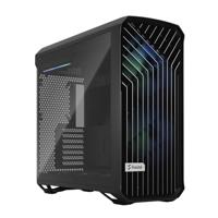 Fractal Design Torrent RGB Black E-ATX Tempered Glass Window High Airflow Mid Tower Computer Case FD-C-TOR1A-04,Wit/Zwart