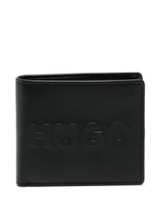 HUGO mocassins Tyler en cuir à logo embossé - Noir