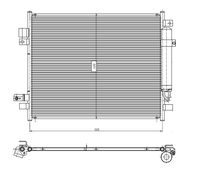 Condensor, airconditioning 350418