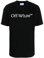 Off-White Bookish logo-print cotton T-shirt - Noir