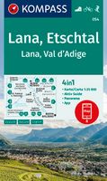 Wandelkaart 054 Lana - Etschtal - Val d'Adige | Kompass - thumbnail