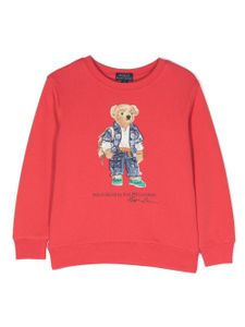 Ralph Lauren Kids sweat à logo imprimé - Rouge