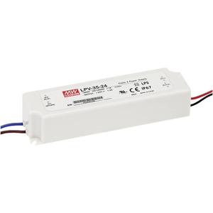 Mean Well LPV-35-36 LED-transformator Constante spanning 36 W 0 - 1 A 36 V/DC Niet dimbaar, Overbelastingsbescherming 1 stuk(s)