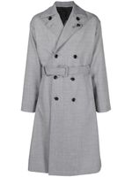 Lardini trench en laine à revers crantés - Gris - thumbnail