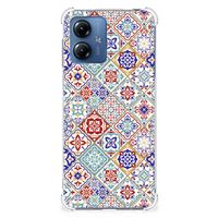 Motorola Moto G14 Anti-Shock Hoesje Tiles Color