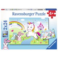 Ravensburger Sprookjesachtige Eenhoorn Puzzel 2x24 stuks - thumbnail