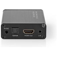 HDMI Audio Extractor | Digital and Stereo - 1x HDMI Input | 1x HDMI Output + TosLink + 3.5 - thumbnail