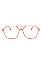 Mykita lunettes de vue à monture pilote - Orange - thumbnail