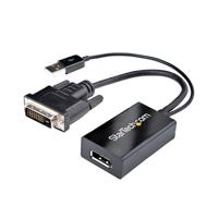 StarTech.com DVI naar DisplayPort adapter met USB Power - DVI-D naar DP Video Adapter - DVI naar DisplayPort Converter - 1920 x 1200 (DVI2DP2)