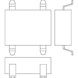 Infineon Technologies DF10S Bruggelijkrichter EDIP-4 1000 V 1 A Eenfasig