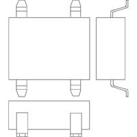 Infineon Technologies DF10S Bruggelijkrichter EDIP-4 1000 V 1 A Eenfasig