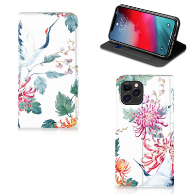 Apple iPhone 11 Pro Hoesje maken Bird Flowers