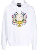 Versace Jeans Couture hoodie à logo imprimé - Blanc