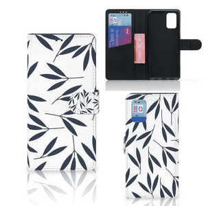 Samsung Galaxy A02s | M02s Hoesje Leaves Blue