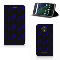 Motorola Moto C Plus Hoesje met Magneet Vlinder Patroon