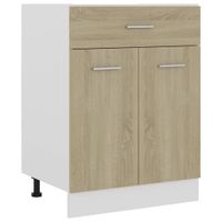 Onderkast met lade 60x46x81,5 cm spaanplaat sonoma eikenkleurig