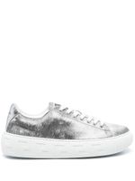 Versace baskets Greca à lacets - Argent - thumbnail