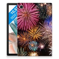 Samsung Galaxy Tab A8 2021/2022 Leuke Siliconen Hoes Vuurwerk