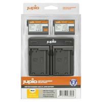 JUPIO Set 2 x EN-EL15B + USB-lader Dual