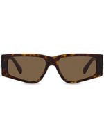 Dolce & Gabbana Eyewear lunettes de soleil rectangulaires à effet écailles de tortue - Marron - thumbnail