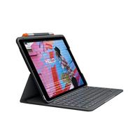 Logitech Beschermhoes voor iPad (7e generatie) | Slim Folio met geïntegreerd draadloos toetsenbord (grafiet)