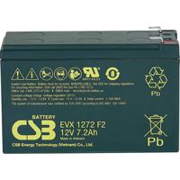 CSB Battery EVX 1272 Loodaccu 12 V 7.2 Ah Loodvlies (AGM) (b x h x d) 151 x 99 x 65 mm Kabelschoen 6.35 mm Cyclusbestendig, Onderhoudsvrij, Geringe