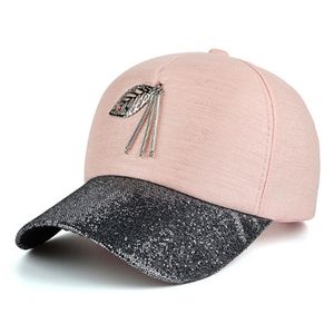 Baseball Cap Leaf Roze