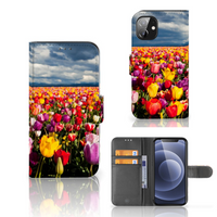 Apple iPhone 12 Mini Hoesje Tulpen - thumbnail