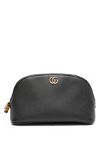 Gucci trousse de toilette à plaque GG - Noir