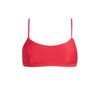 Seafolly bikinitop met rib structuur rood