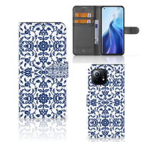 Xiaomi Mi 11 Hoesje Flower Blue - thumbnail