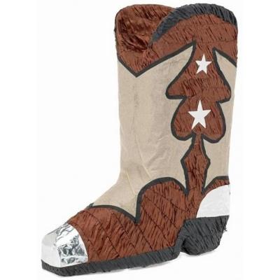 Verjaardag Pinata van een cowboy laars - Western thema - 45 x 45 cm Verjaardag Pinata van een cowboy laars - Western thema - 45 x 45 cm