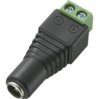 TRU Components DC-13F laagspanningsconnector bus, recht 5,5 mm 5,5 mm 2,5 mm 1 st.