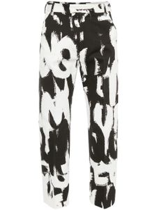 Alexander McQueen pantalon en coton biologique - Noir