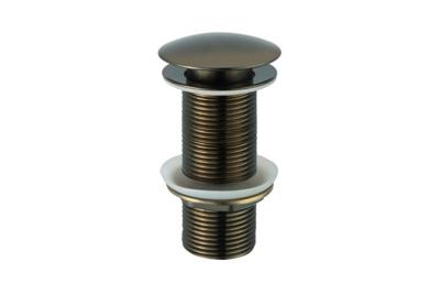 Afvoerplug clickwaste afsluitbaar zonder overloop brons BE-I100 BR