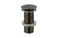 Afvoerplug clickwaste afsluitbaar zonder overloop brons BE-I100 BR