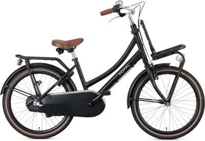 Popal Daily Dutch Basic+ 22 Inch 35 cm Meisjes 3V Terugtraprem Matzwart Popal Daily Dutch Basic+ 22 Inch 35 cm Meisjes 3V Terugtraprem Matzwart