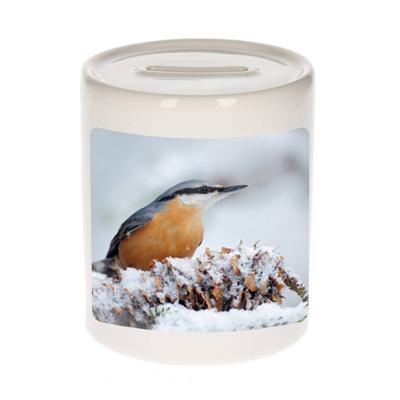 Foto boomklever vogel spaarpot 9 cm - Cadeau vogels liefhebber - Spaarpotten Foto boomklever vogel spaarpot 9 cm - Cadeau vogels liefhebber - Spaarpotten