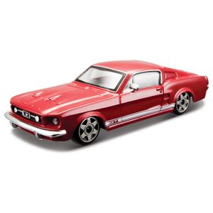 Modelauto Ford Mustang GT 1964 rood 10 cm 1:43