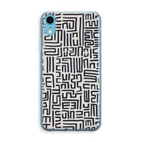 Moroccan Print: iPhone XR Transparant Hoesje