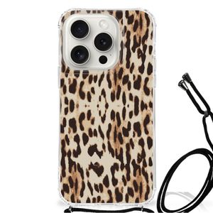 iPhone 15 Pro Case Anti-shock Leopard