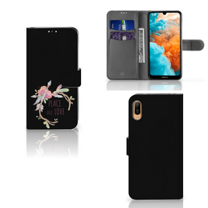 Huawei Y6 (2019) Leuk Hoesje Boho Text