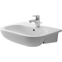 Duravit D Code halfinbouwwastafel inclusief bevestiging 55x44cm 1 kraangat wit 0339550000