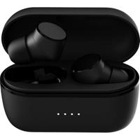 TIE Audio Bluetooth Mini Oortelefoon Shootingstar TX6, Draadloze In-Ear Koptelefoon met Powerbank (5.0 Draadloze Oordopjes, Dagelijks & Sport, Hoge Geluidskwaliteit, One-Knob Control), eén maat, zwart