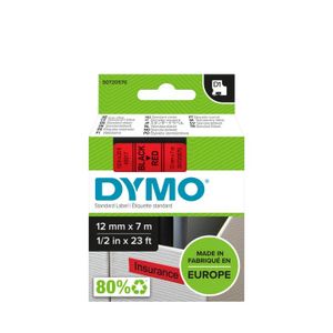 DYMO 45017 Labeltape Tapekleur: Rood Tekstkleur: Zwart 12 mm 7 m