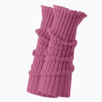 Gebreide wollen warmers, taupe