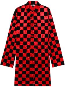 Black Comme Des Garçons pochette à motif damier - Rouge